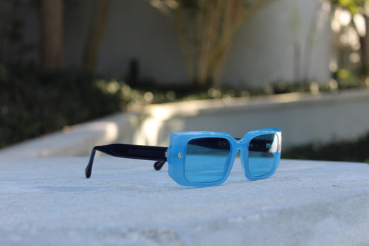 River – Gafas de Sol Azul Premium en Acetato Italiano | Cloud Jelly™
