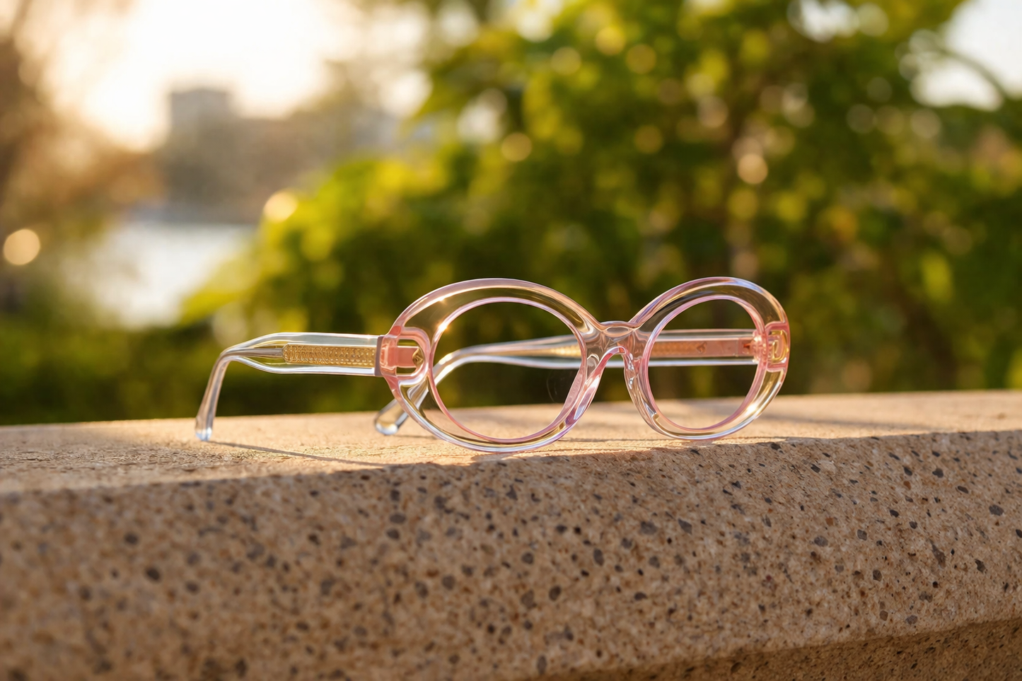 Espejuelos Rosados Transparentes Rose | Diseño Elegante Cloud Jelly