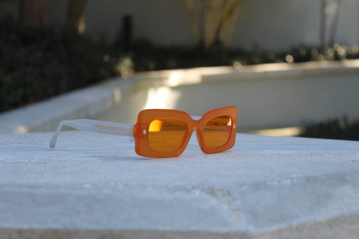 “Sun sunglasses by Cloud Jelly Elegance Brighter and vibrant color , showcasing their trendy Orange jelly design”